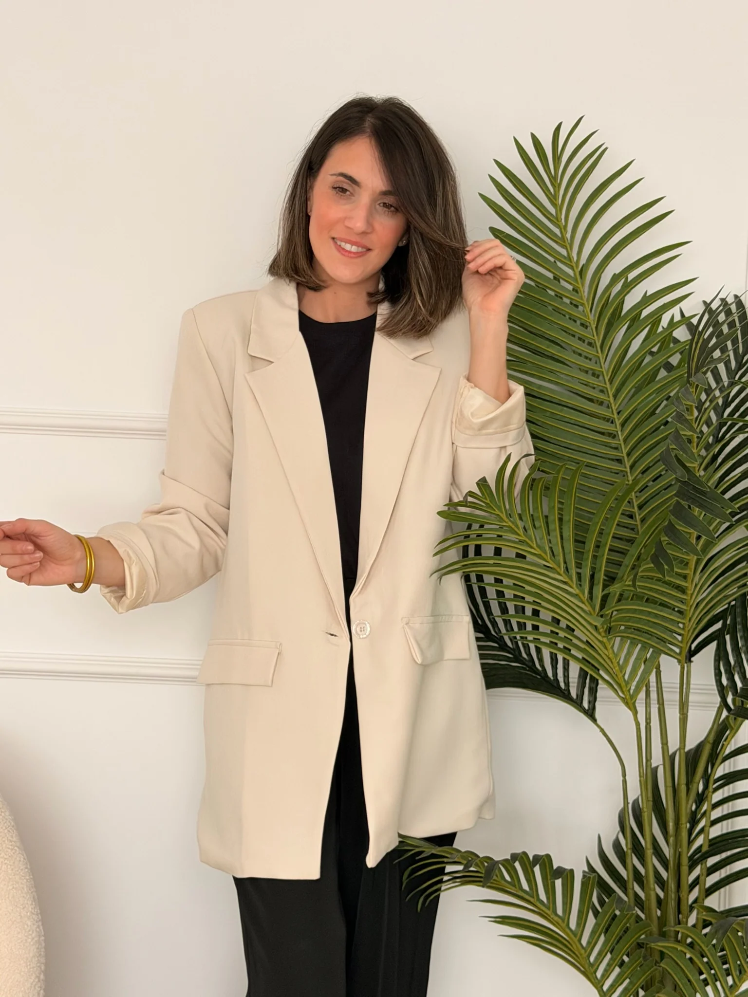 Blazer beige | Hazel - Image 3