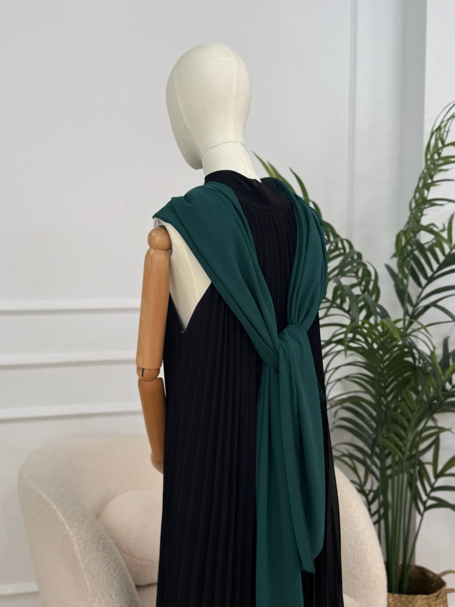 Chal de gasa Verde Esmeralda | Chap - Image 3