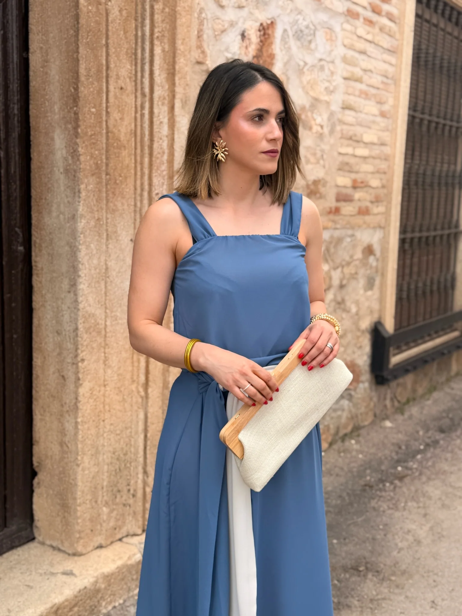Conjunto top y falda azul | Pétalo - Image 3