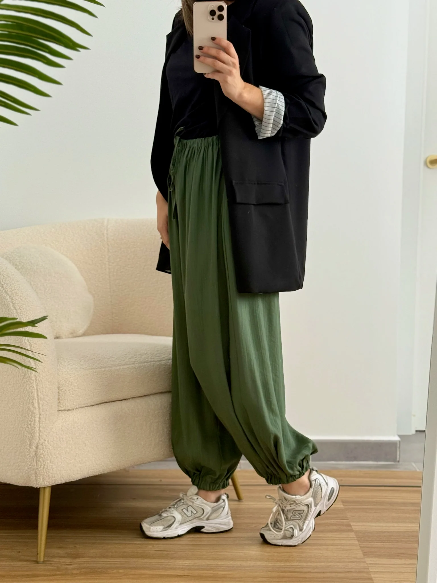 Pantalón bombacho puño kaki | Olivia - Image 4