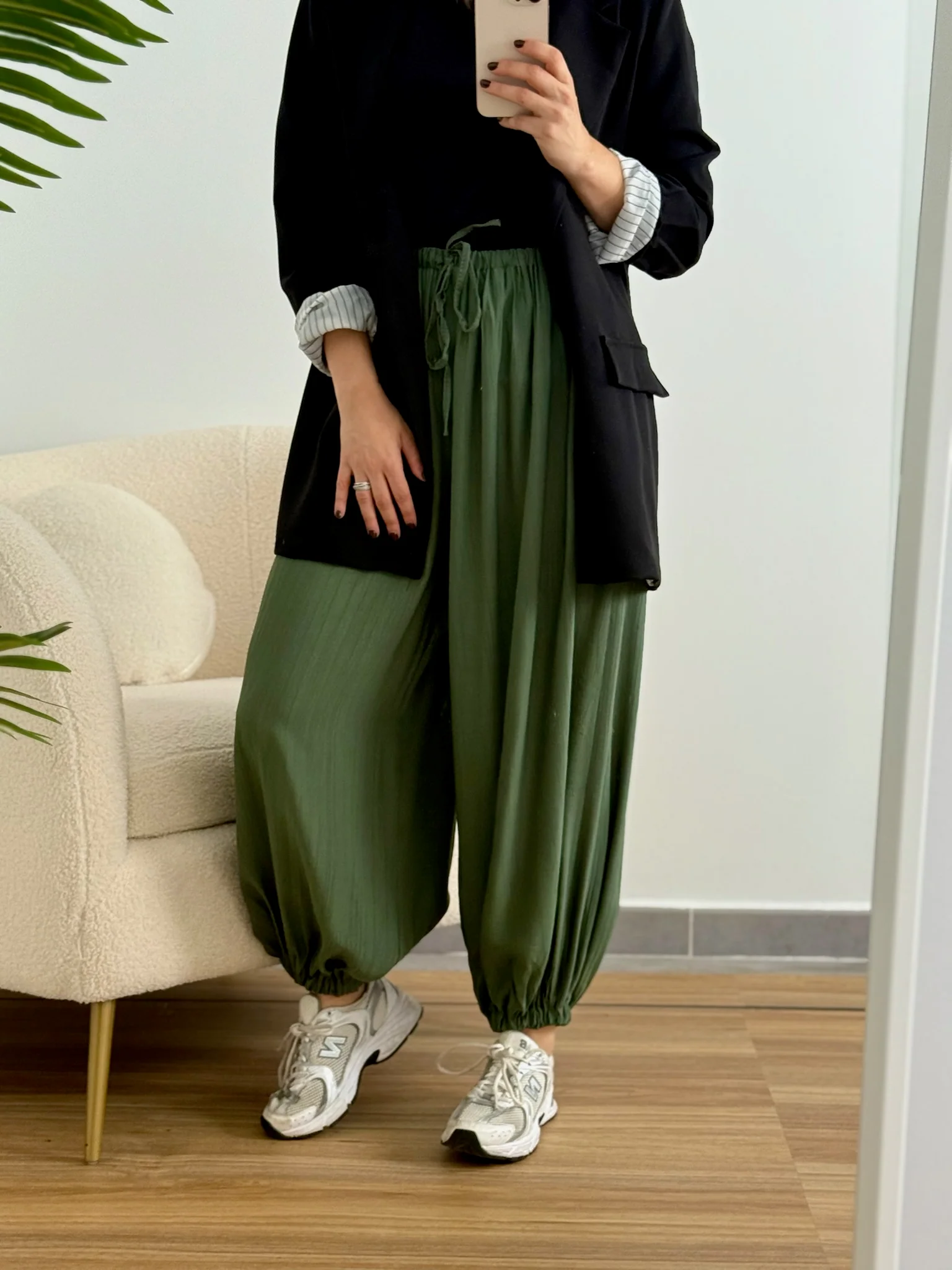 Pantalón bombacho puño kaki | Olivia - Image 5