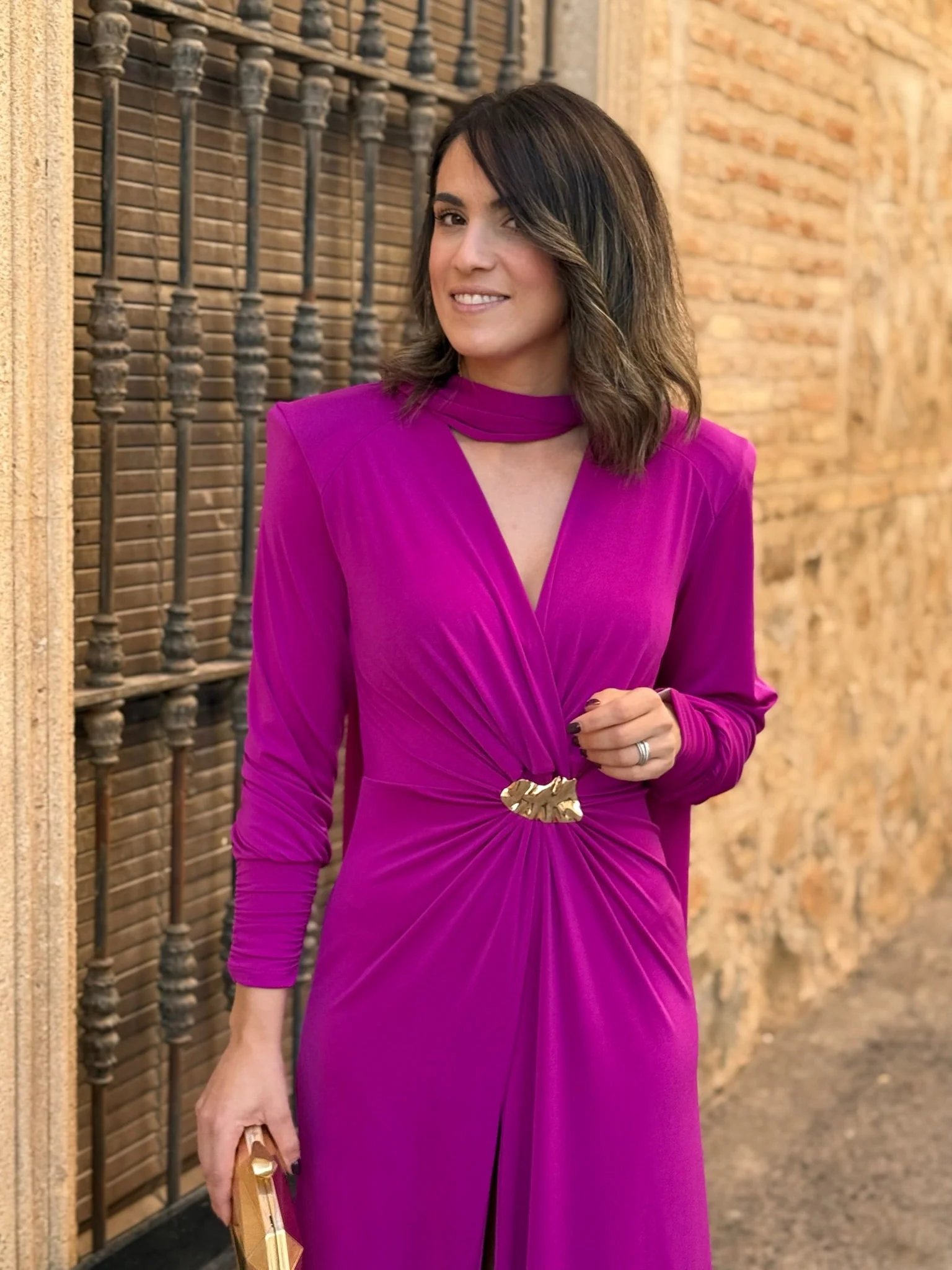 Vestido  con Broche Buganvilla | Tessa - Image 2