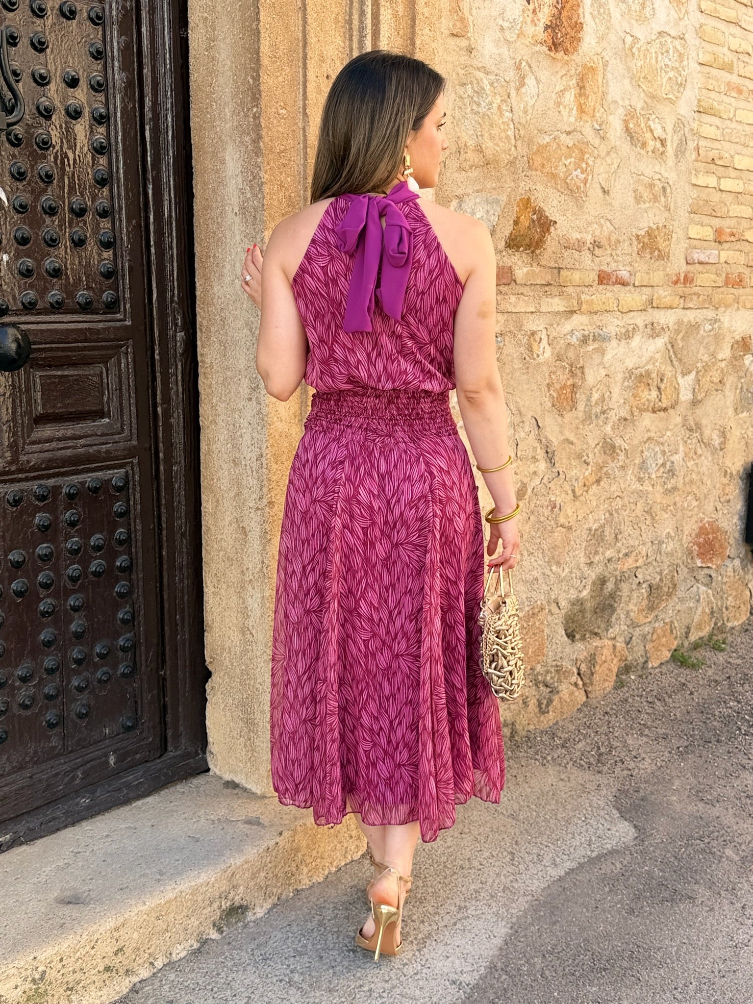 Vestido gasa buganvilla | Bianca - Image 6