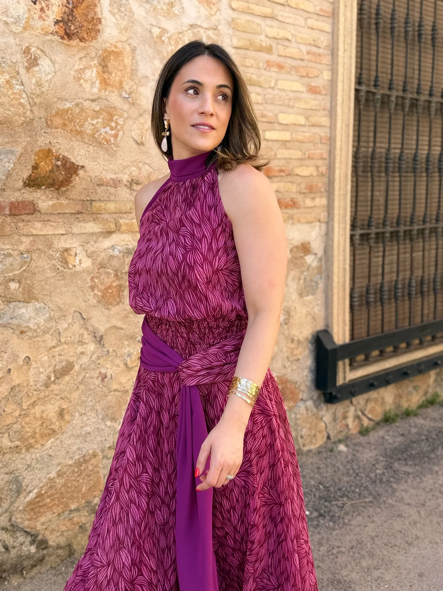 Vestido gasa buganvilla | Bianca - Image 7
