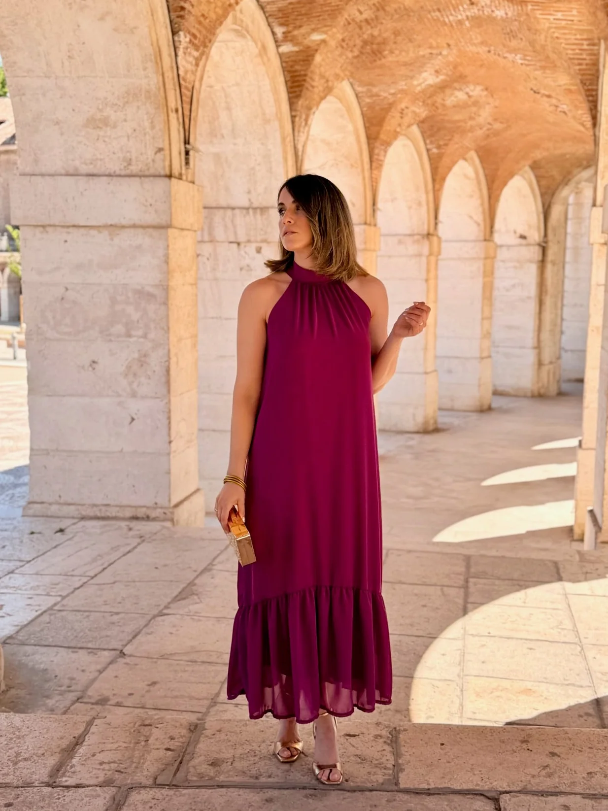 Vestido gasa buganvilla | Noa - Image 2