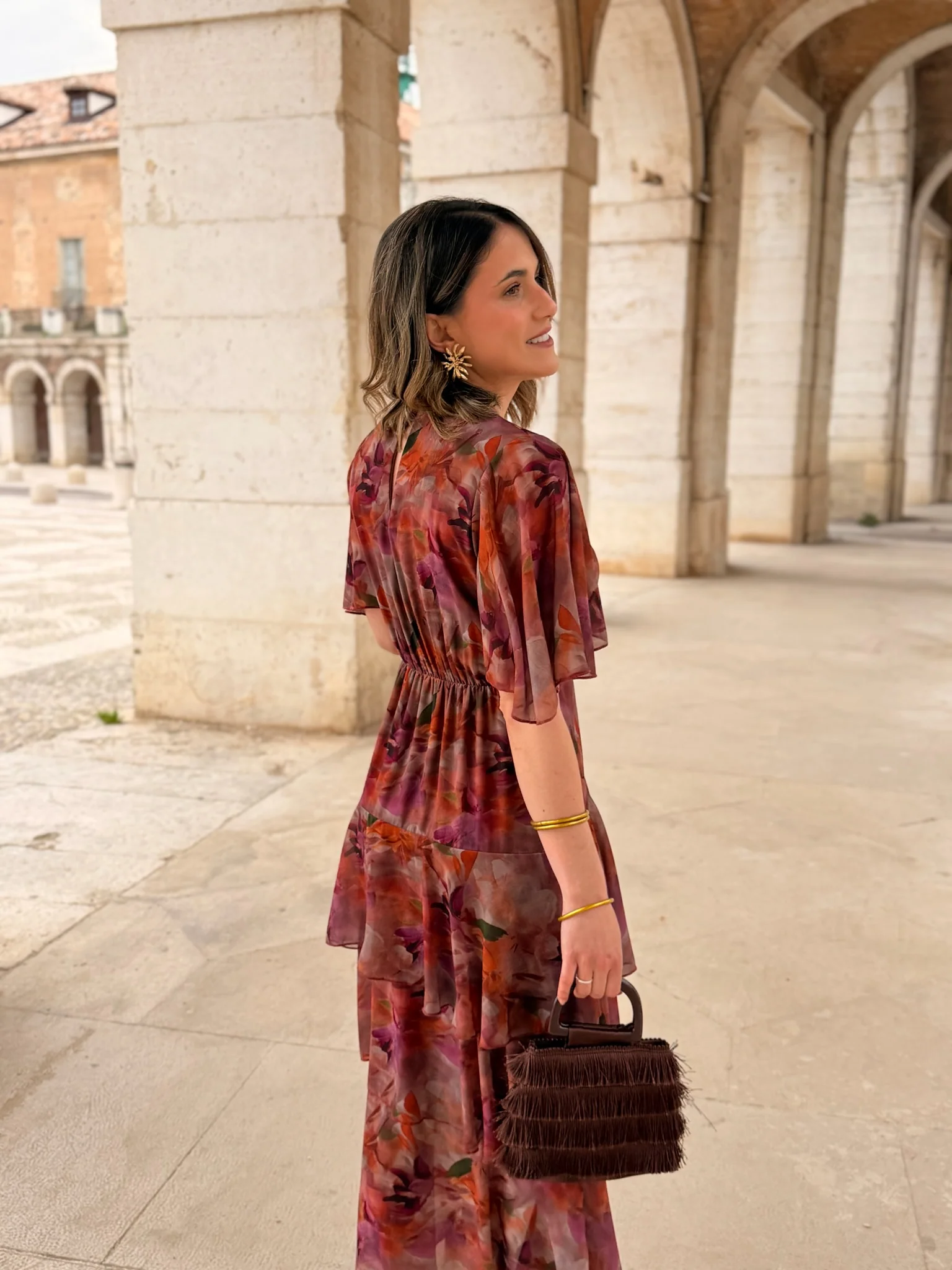 Vestido gasa estampado | Tina - Image 8