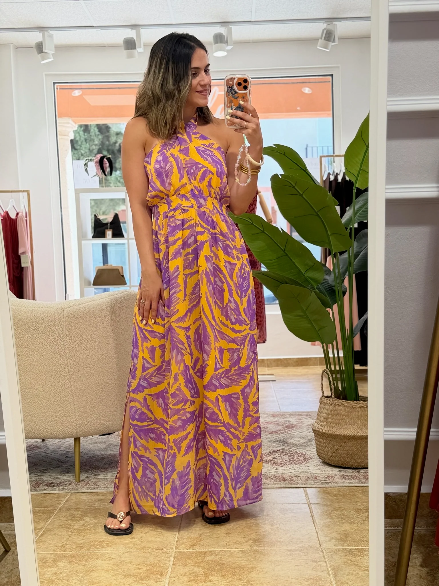 Vestido largo estampado | Diane - Image 5