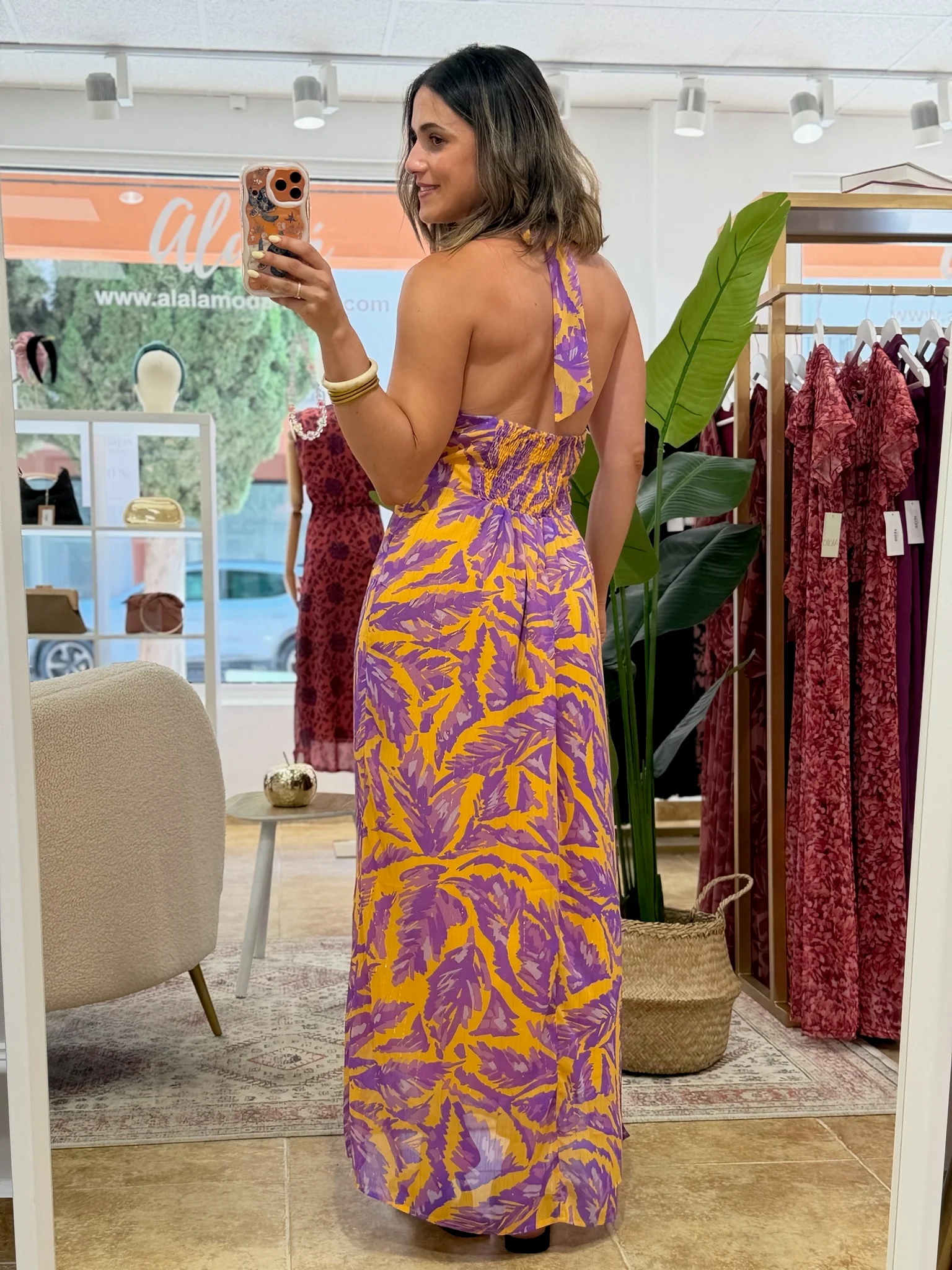 Vestido largo estampado | Diane - Image 7