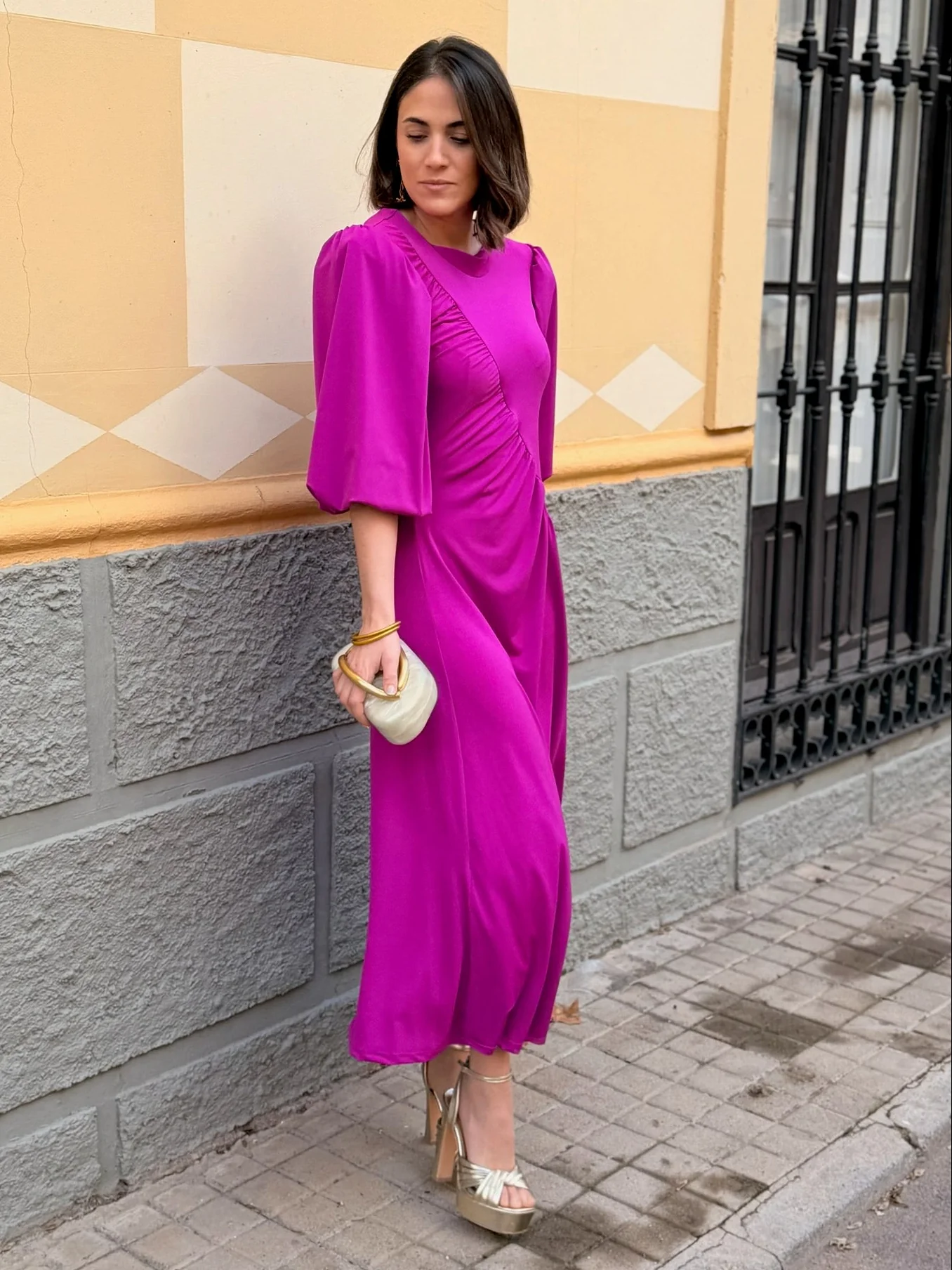 Vestido midi Buganvilla | Ágata - Image 7