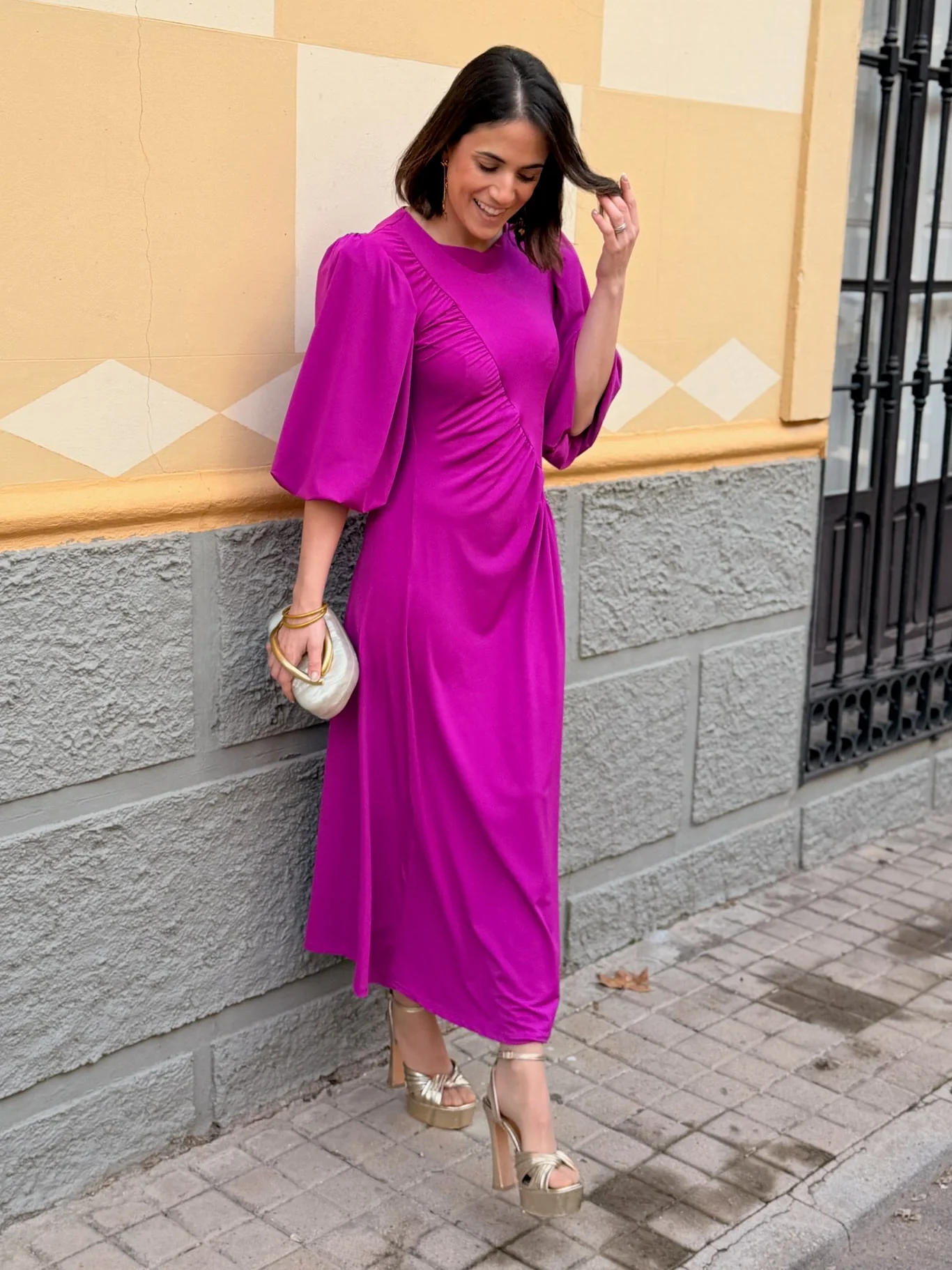 Vestido midi Buganvilla | Ágata - Image 8