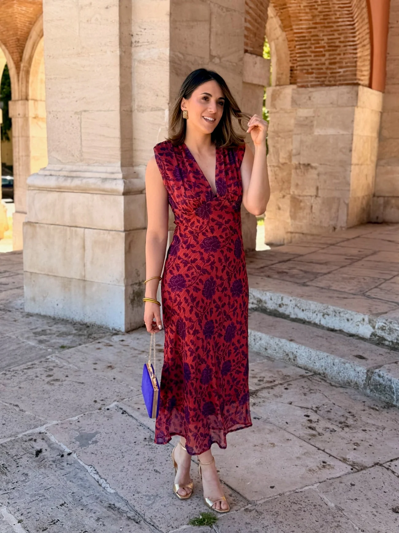 Vestido Midi Estampado | Yara