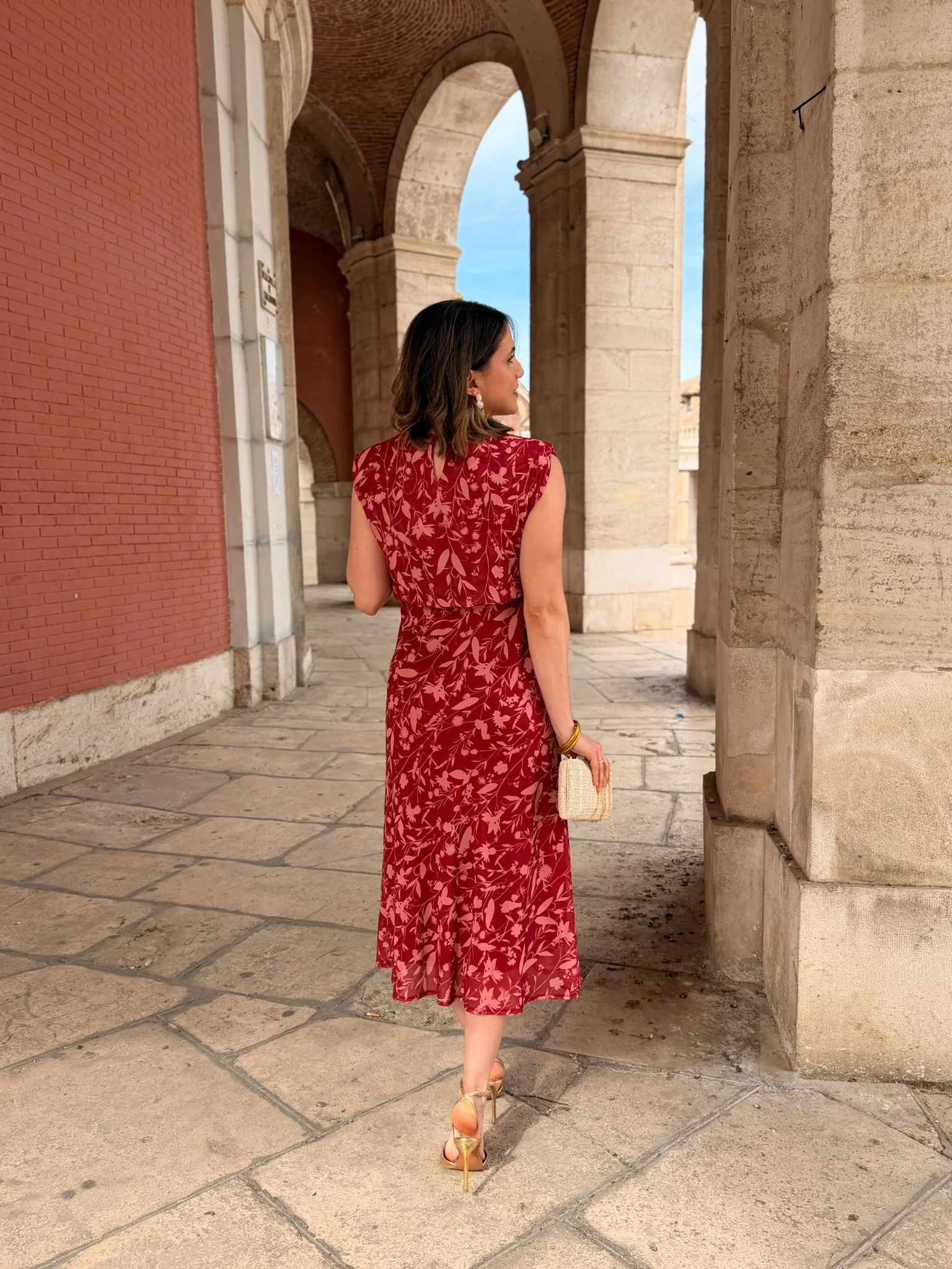 Vestido midi rojo  | Daria - Image 9
